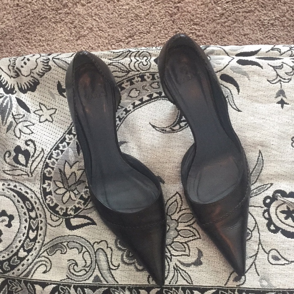 Dress Black Shoes Leather